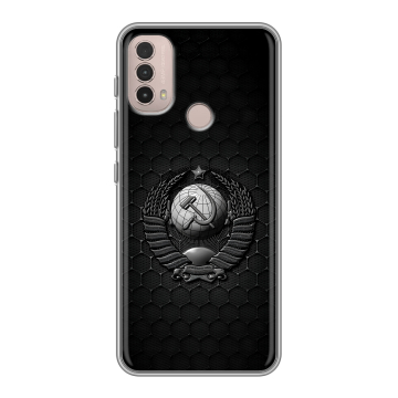 Силиконовый чехол на Lenovo K14 Plus с принтом Герб Флаг СССР