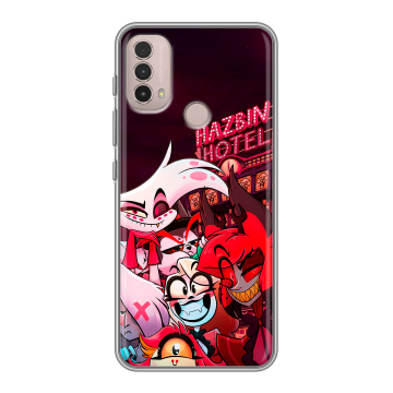 Силиконовый чехол на Lenovo K14 Plus с принтом Hazbin Hotel Отель Хазбин