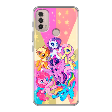 Силиконовый чехол на Lenovo K14 Plus с принтом My little pony Дружба чудо Силиконовый чехол на Lenovo K14 Plus с принтом My little pony Дружба чудо