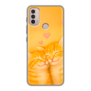 Силиконовый чехол на Lenovo K14 Plus с принтом Милые котята