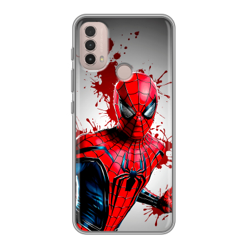 Силиконовый чехол на Lenovo K14 Plus с принтом Spiderman Человек паук