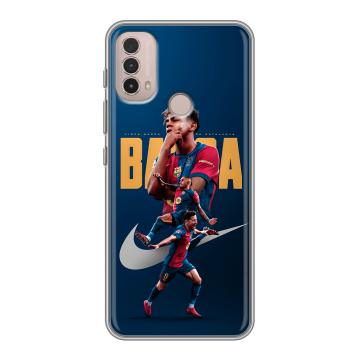Силиконовый чехол на Lenovo K14 Plus с принтом Барселона Barca Yamal Силиконовый чехол на Lenovo K14 Plus с принтом Барселона Barca Yamal