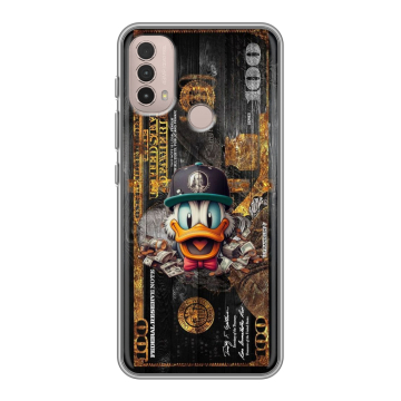 Силиконовый чехол на Lenovo K14 Plus с принтом Дональд Дак Доллар Силиконовый чехол на Lenovo K14 Plus с принтом Дональд Дак Доллар