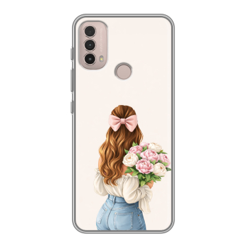 Силиконовый чехол на Lenovo K14 Plus с принтом женский