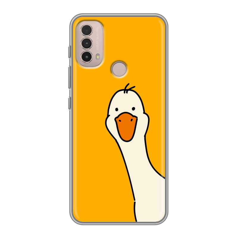 Силиконовый противоударный чехол на Lenovo K14 Plus с принтом Утка Силиконовый противоударный чехол на Lenovo K14 Plus с принтом Утка