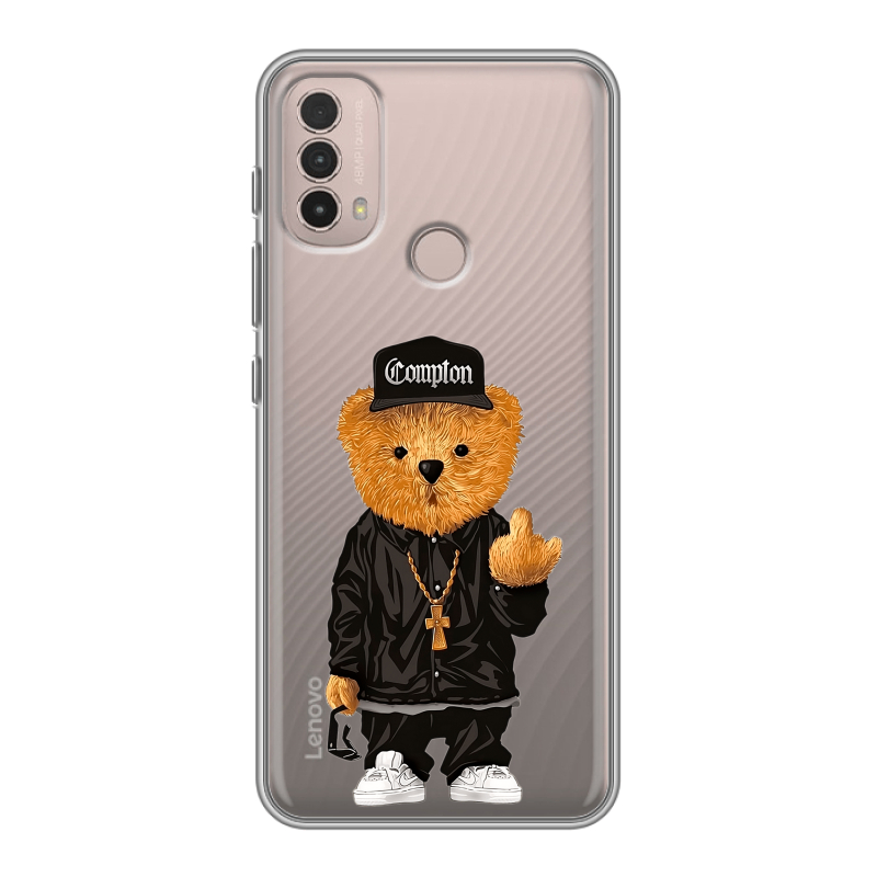 Силиконовый противоударный чехол на Lenovo K14 Plus с принтом Плюшевый медведь Силиконовый противоударный чехол на Lenovo K14 Plus с принтом Плюшевый медведь