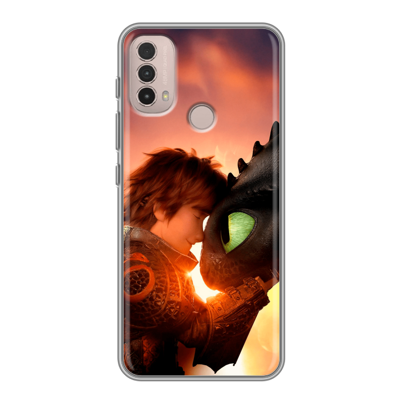 Силиконовый противоударный чехол на Lenovo K14 Plus с принтом Как приручить дракона Силиконовый противоударный чехол на Lenovo K14 Plus с принтом Как приручить дракона