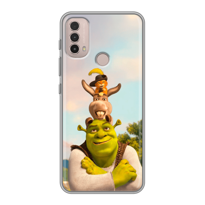 Силиконовый чехол на Lenovo K14 Plus с принтом Шрек Shrek Силиконовый чехол на Lenovo K14 Plus с принтом Шрек Shrek