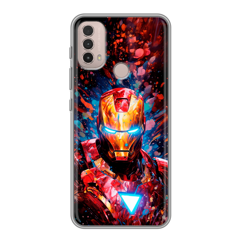 Силиконовый противоударный чехол на Lenovo K14 Plus с принтом Железный человек Ironman Силиконовый противоударный чехол на Lenovo K14 Plus с принтом Железный человек Ironman
