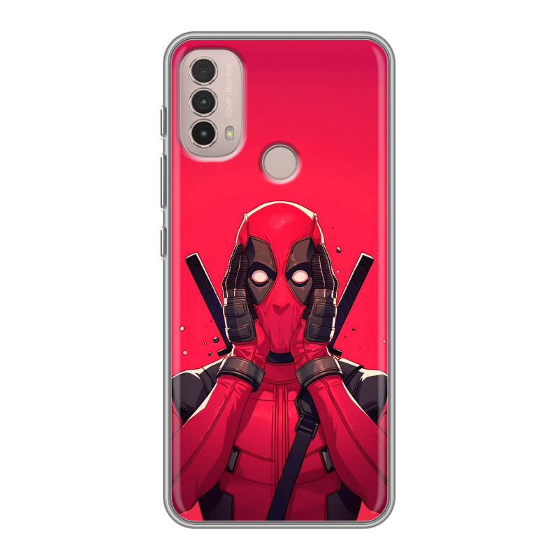 Силиконовый противоударный чехол на Lenovo K14 Plus с принтом Дедпул Deadpool Силиконовый противоударный чехол на Lenovo K14 Plus с принтом Дедпул Deadpool