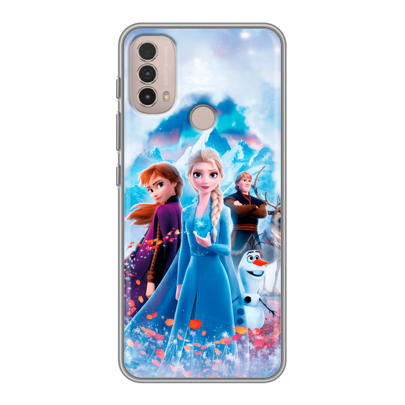 Силиконовый противоударный чехол на Lenovo K14 Plus с принтом Холодное сердце Frozen Силиконовый противоударный чехол на Lenovo K14 Plus с принтом Холодное сердце Frozen
