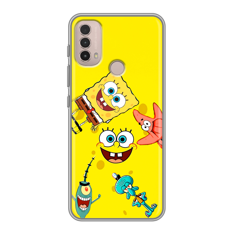 Силиконовый противоударный чехол на Lenovo K14 Plus с принтом Спанч боб Спанчбоб Силиконовый противоударный чехол на Lenovo K14 Plus с принтом Спанч боб Спанчбоб