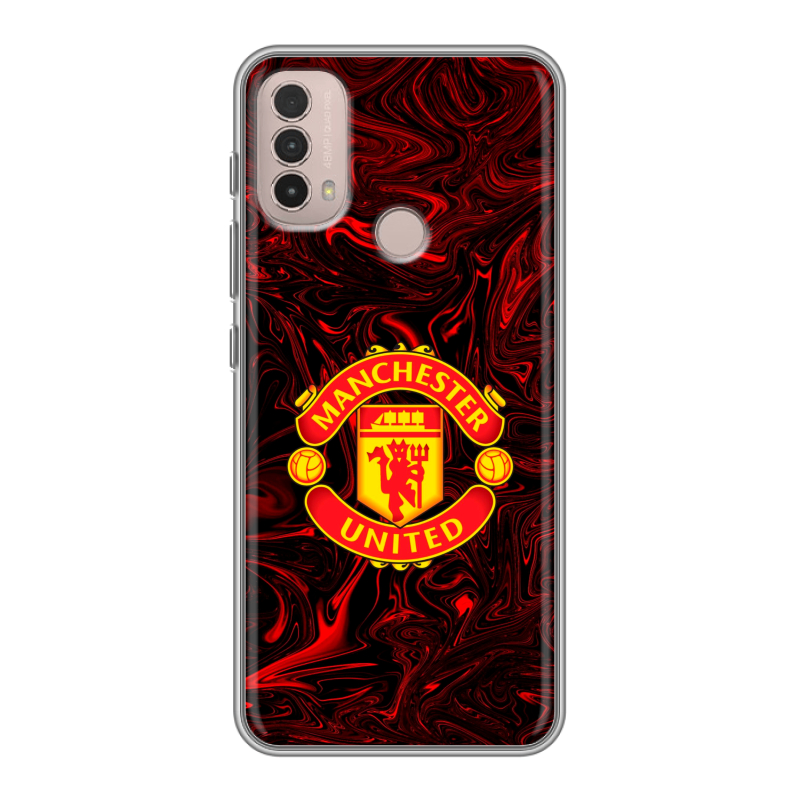 Силиконовый чехол на Lenovo K14 Plus с принтом Manchester United Силиконовый чехол на Lenovo K14 Plus с принтом Manchester United