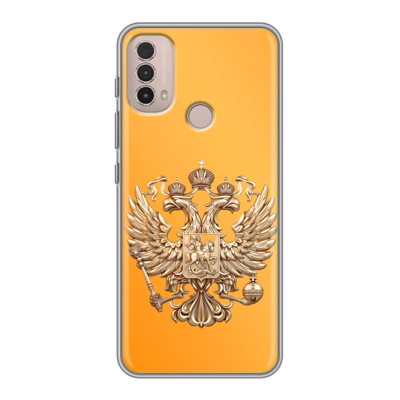 Силиконовый чехол на Lenovo K14 Plus с принтом Герб Флаг России Силиконовый чехол на Lenovo K14 Plus с принтом Герб Флаг России