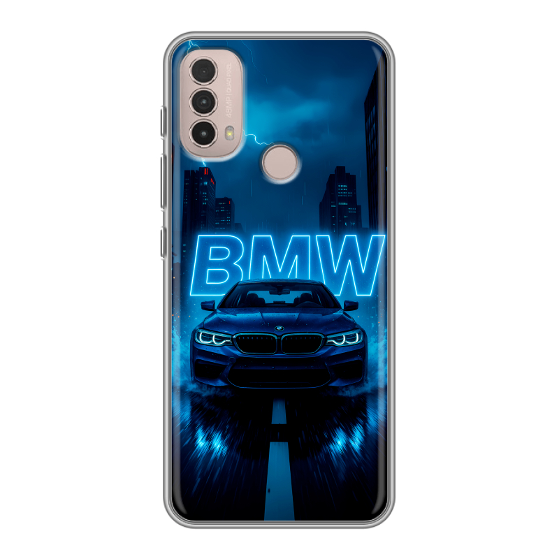 Силиконовый чехол на Lenovo K14 Plus с принтом BMW БМВ Силиконовый чехол на Lenovo K14 Plus с принтом BMW БМВ