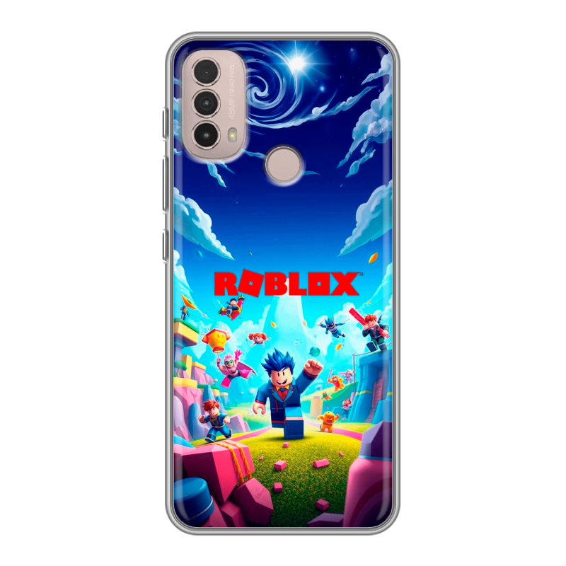 Силиконовый противоударный чехол на Lenovo K14 Plus с принтом Roblox Роблокс Силиконовый противоударный чехол на Lenovo K14 Plus с принтом Roblox Роблокс
