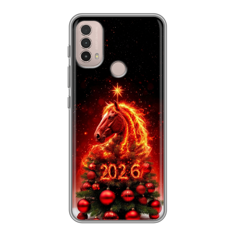 Силиконовый противоударный чехол на Lenovo K14 Plus с принтом Новый год Силиконовый противоударный чехол на Lenovo K14 Plus с принтом Новый год