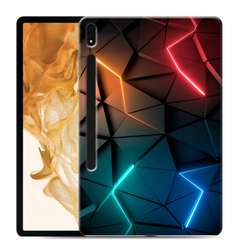 Силиконовый чехол на планшета Samsung Galaxy Tab S8 Plus с принтом Абстракция неон Силиконовый чехол на планшета Samsung Galaxy Tab S8 Plus с принтом Абстракция неон