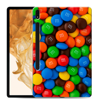 Силиконовый чехол на планшета Samsung Galaxy Tab S8 Plus с принтом Конфеты Силиконовый чехол на планшета Samsung Galaxy Tab S8 Plus с принтом Конфеты