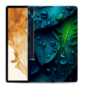 Силиконовый чехол на планшета Samsung Galaxy Tab S8 Plus с принтом Листья Силиконовый чехол на планшета Samsung Galaxy Tab S8 Plus с принтом Листья