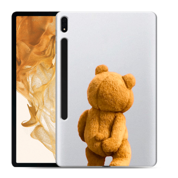 Силиконовый чехол на Samsung Galaxy Tab S8 Plus с принтом Медведь