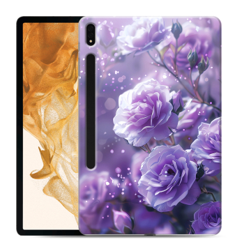 Силиконовый чехол на Samsung Galaxy Tab S8 Plus с принтом Розы цветы Силиконовый чехол на Samsung Galaxy Tab S8 Plus с принтом Розы цветы