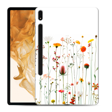 Силиконовый чехол на Samsung Galaxy Tab S8 Plus с принтом цветы