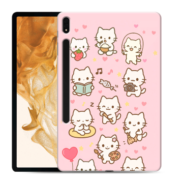 Силиконовый чехол на Samsung Galaxy Tab S8 Plus с принтом Hello Kitty Хелоу Кити Силиконовый чехол на Samsung Galaxy Tab S8 Plus с принтом Hello Kitty Хелоу Кити