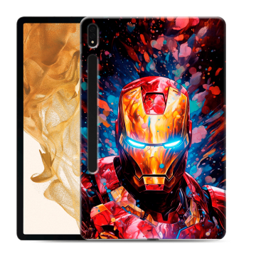 Силиконовый чехол на Samsung Galaxy Tab S8 Plus с принтом Железный человек Ironman Силиконовый чехол на Samsung Galaxy Tab S8 Plus с принтом Железный человек Ironman