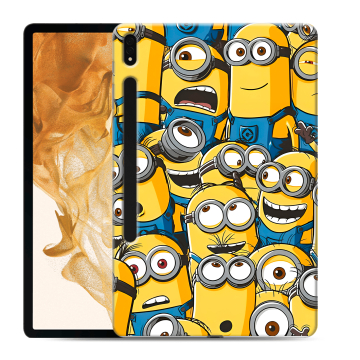 Силиконовый чехол на Samsung Galaxy Tab S8 Plus с принтом Миньоны