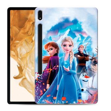 Силиконовый чехол на Samsung Galaxy Tab S8 Plus с принтом Холодное сердце Frozen