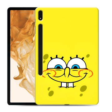 Силиконовый чехол на Samsung Galaxy Tab S8 Plus с принтом спанчбоб спанч боб