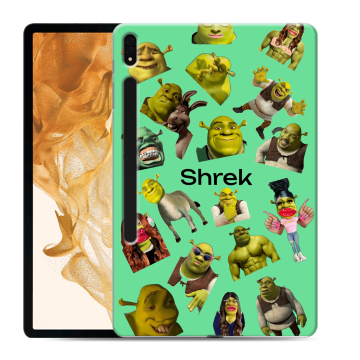 Силиконовый чехол на Samsung Galaxy Tab S8 Plus с принтом Шрек Shrek
