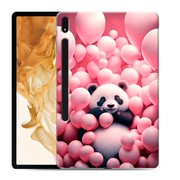 Силиконовый чехол на Samsung Galaxy Tab S8 Plus с принтом Панда