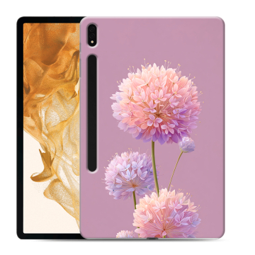 Силиконовый чехол на Samsung Galaxy Tab S8 Plus с принтом Цветы