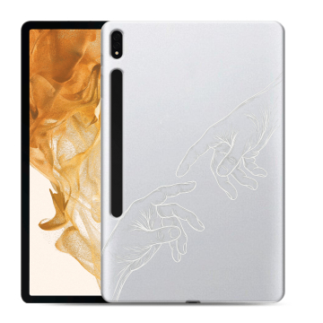 Силиконовый чехол на Samsung Galaxy Tab S8 Plus с принтом Сотворение мира