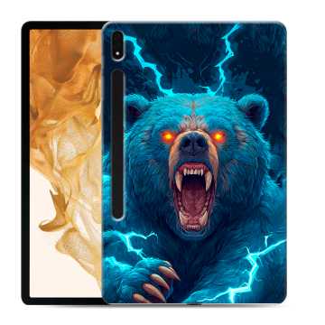Силиконовый чехол на Samsung Galaxy Tab S8 Plus с принтом Медведь