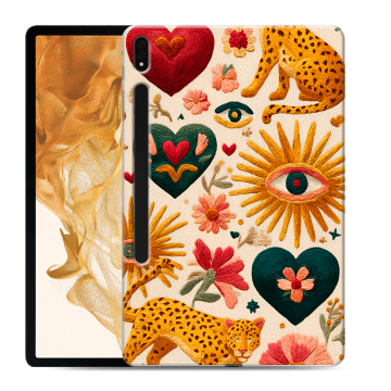 Силиконовый чехол на Samsung Galaxy Tab S8 Plus с принтом Модный принт