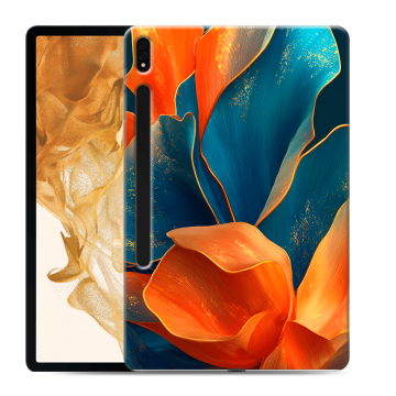 Силиконовый чехол на Samsung Galaxy Tab S8 Plus с принтом Цветы