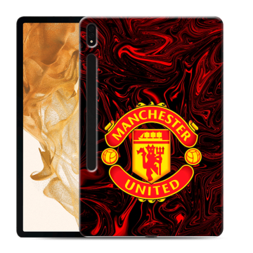 Силиконовый чехол на Samsung Galaxy Tab S8 Plus с принтом Manchester United