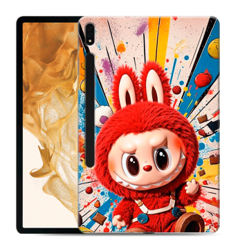 Силиконовый чехол на Samsung Galaxy Tab S8 Plus с принтом Labubu Лабубу