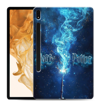 Силиконовый чехол на Samsung Galaxy Tab S8 Plus с принтом Harry Potter Гарри Поттер