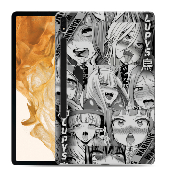 Силиконовый чехол на Samsung Galaxy Tab S8 Plus с принтом Ahegao Ахегао Аниме