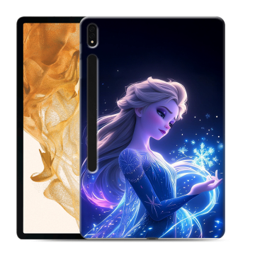 Силиконовый чехол на Samsung Galaxy Tab S8 Plus с принтом Холодное сердце Frozen Силиконовый чехол на Samsung Galaxy Tab S8 Plus с принтом Холодное сердце Frozen