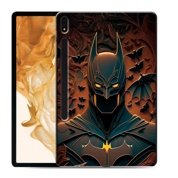 Силиконовый чехол на Samsung Galaxy Tab S8 Plus с принтом Batman Бэтмен