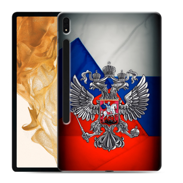 Силиконовый чехол на Samsung Galaxy Tab S8 Plus с принтом Флаг России