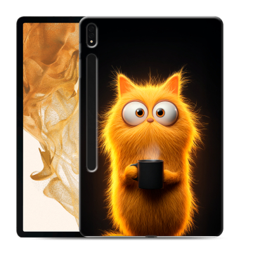 Силиконовый чехол на Samsung Galaxy Tab S8 Plus с принтом Смешной кот Силиконовый чехол на Samsung Galaxy Tab S8 Plus с принтом Смешной кот