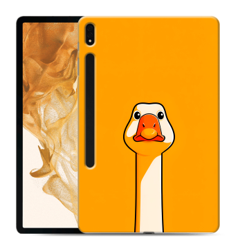 Силиконовый чехол на Samsung Galaxy Tab S8 Plus с принтом Смешная утка