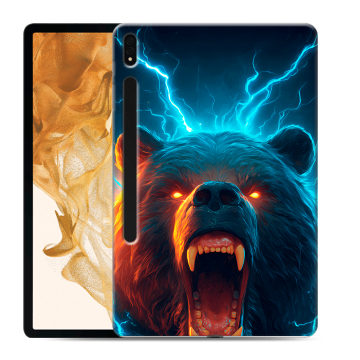 Силиконовый чехол на Samsung Galaxy Tab S8 Plus с принтом Медведь