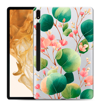 Силиконовый чехол на Samsung Galaxy Tab S8 Plus с принтом женский